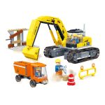 لگو کارگاه ساختمانی با ماشین بیل مکانیکی برند GUDI کد 9504 - Image 3