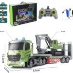 تریلی کنترلی همراه بیل مکانیکی کنترلی برند EXCAVATE TRUCK کد 8010 - Image 2