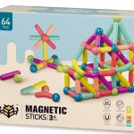 اسباب بازی مگنت آهنربایی خارجی 64 قطعه کد 6464