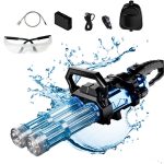 تفنگ آبپاش شارژی بزرگ دو لول حرفه ای مدل Water Gatling Gun کد JF005