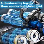 تفنگ آبپاش شارژی بزرگ دو لول حرفه ای مدل Water Gatling Gun کد JF005 - Image 3