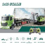 تریلی کنترلی همراه بیل مکانیکی کنترلی برند EXCAVATE TRUCK کد 8010 - Image 9
