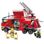 لگو ماشین آتش‌نشانی مدل Fire Rescue برند QMAN کد 2807 - Image 2