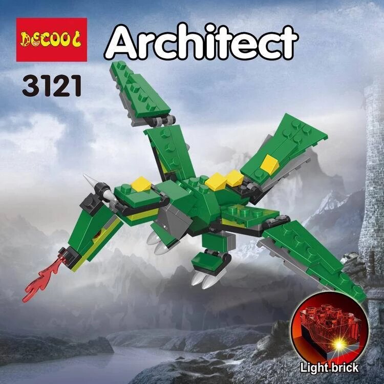 لگو اژدها Architect 8in1 برند DECOOL کد 3121 - Image 5