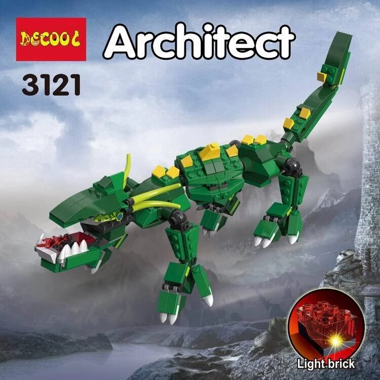 لگو اژدها Architect 8in1 برند DECOOL کد 3121 - Image 7