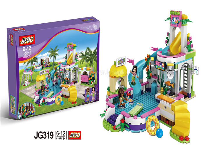 JG319.jpg لگو دخترانه پارک آبی مدل Water Park برند JIEGO کد 319 - Image 1