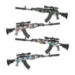 تفنگ اسباب بازی شارژی تیر ژله ای سایز بزرگ مدل SKS کد G870-1 - Image 5