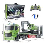 تریلی کنترلی همراه بیل مکانیکی کنترلی برند EXCAVATE TRUCK کد 8010