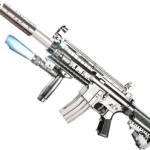 تفنگ اسباب بازی بزرگ تیر ساچمه ای لیزر دار AirSoft GUN کد BB-1239