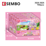 لگو دخترانه پرنسس باکس 4 عددی برند SEMBO کد 1826/1829