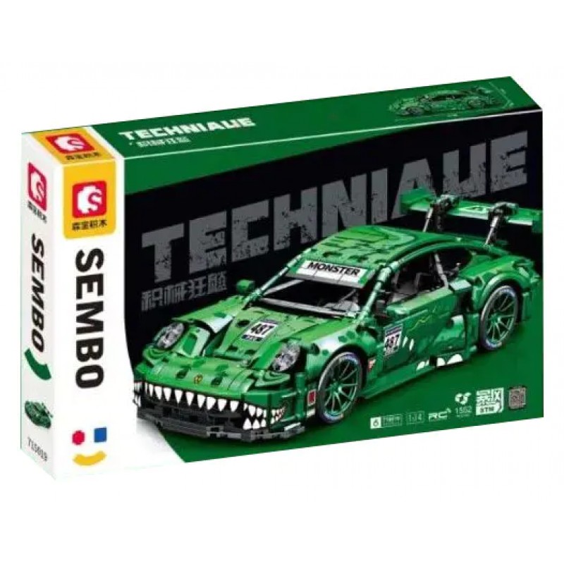 d2ae311a4d4889634faf02d7886ef3d59e270fb8-800x800-s0.jpg لگو ماشین کنترلی اسپورت Technical Racing برند SEMBO کد 715019 - Image 1