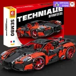 لگو ماشین کنترلی فراری TECHNIAUE برند SEMBO کد 701026 - Image 3
