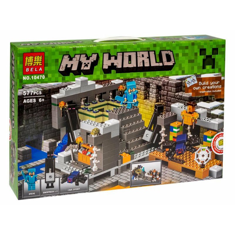 fa29fb72a5e34e508e4d8f8f3e1b5bc4.jpeg لگو ماینکرافت مدل MY WORLD برند BELA کد 10470 - Image 1