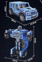 لگو ماشین ترانسفورمر 2in1 عقب کش Building Block کد FC9119 - Image 8