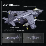 لگو هواپیمای جنگنده پیشرفته مدل AV-8II برند JIE STAR کد 61052 - Image 3