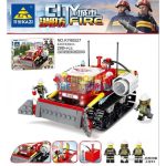 لگو بولدزر آتش نشانی CITY FIRE برند KAZI کد KY80527 - Image 3