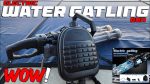 تفنگ آبپاش شارژی بزرگ دو لول حرفه ای مدل Water Gatling Gun کد JF005 - Image 5