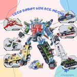 لگو رباط ترانسفورمر 6in1 مدل Ace Mecha کد BB070 - Image 4