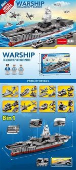 لگو ناو جنگی مدل WARSHIP 8 In 1 کد 8988 - Image 3