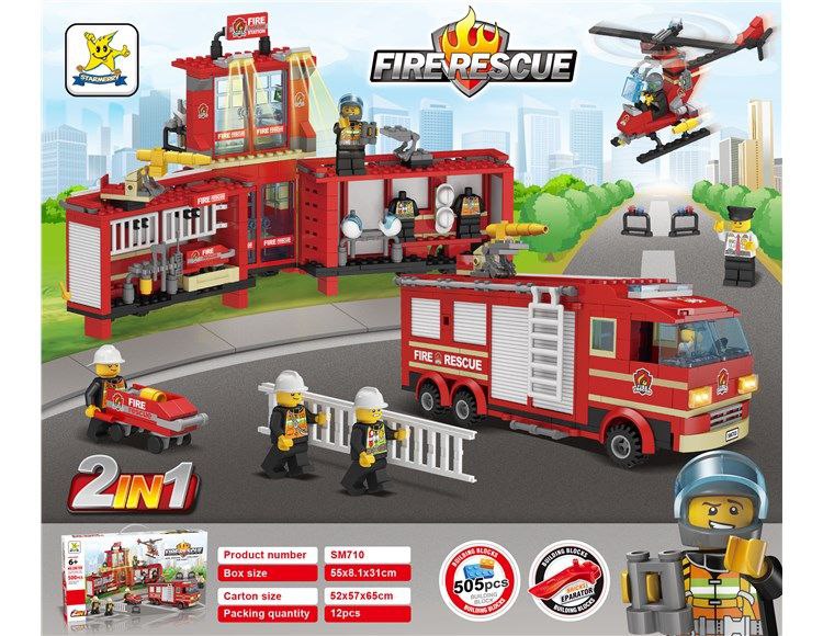 photo_2024-03-29_20-02-41.jpg لگو 2in1 پایگاه آتش نشانی CITY FIRE کد SM710 - Image 1