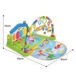 تشک بازی و پلی جیم موزیکال و چراغ دار مدل پیانو برند Huanger کد He-0605 - Image 5