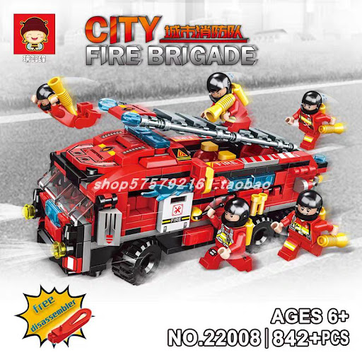 unnamed-21.jpg لگو ماشین آتشنشانی 10 مدل Fire Brigade برند CITY کد 22008 - Image 1