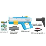 تفنگ آبپاش شارژی لیزردار مدل WATER GUN کد KB1321 - Image 4