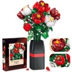 لگو گلدان گل رز مدل ROSE برند JIESTAR کد 9212