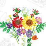 لگو گلدان گل مدل Midsummer's Promise برند JIESTAR کد 9028