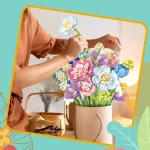 لگو گلدان گل مدل FLOWERS برند JIESTAR کد 9092 - Image 5