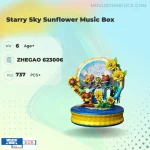 لگو گل‌ آفتابگردون موزیکال کوکی برند ZHEGAO کد 623006 - Image 3