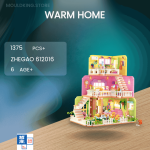 لگو دخترانه خانه مدل Warm Home برند ZHEGAO کد 612016 - Image 4