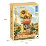 لگو فروشگاه پاندا گل‌فروش مدل Panda Flower Shop برند ZHEGAO کد 6630122