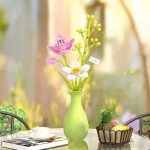 لگو گل ۳شاخه و گلدان برند ZHEGAO کد 622006 - Image 3