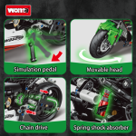 لگو موتورسیکلت مدل Technic برند WOMA کد C0927 - Image 3