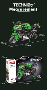 لگو موتورسیکلت مدل Technic برند WOMA کد C0927 - Image 7