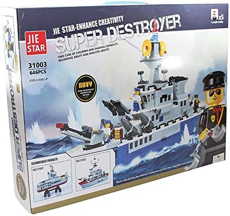 514T-aYlTRL._AC_ لگو ناو جنگی مدل Super Destroyer برند Jie Star کد 31003 - Image 1
