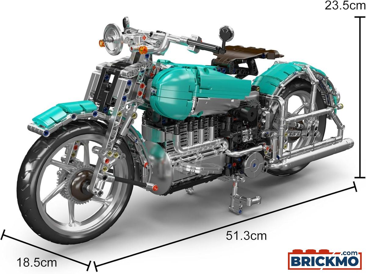 لگو موتور هارلی دویدسون مدل American Cruiser Motorcycle برند Mould King کد 23004 - Image 7