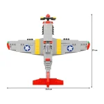 لگو جنگنده جنگ جهانی دوم مدل P-51 برند JIE STAR کد 23042 - Image 5