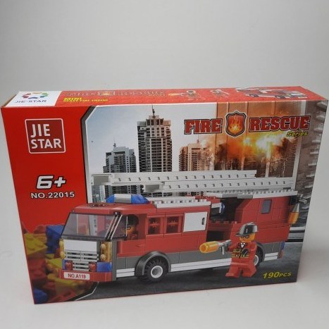 22015 لگو ماشین آتشنشانی مدل Fire Rescue برند JIE STAR کد 22015 - Image 1