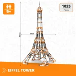 اسباب بازی ساختنی استم معماری مدل برج ایفل برند Engino کد M55 - تصویر 3