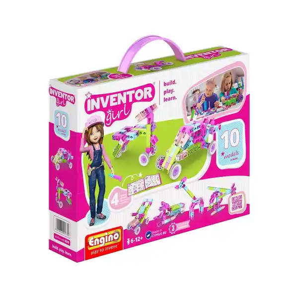 Engino-Inventor-Girl-10-Models-Building-Set-82912d71-e6f2-40da-bb56-dbeaa86b9304_600 اسباب بازی ساختنی استم مجموعه قطعات ساختوساز برند Engino کد T10 - تصویر 1