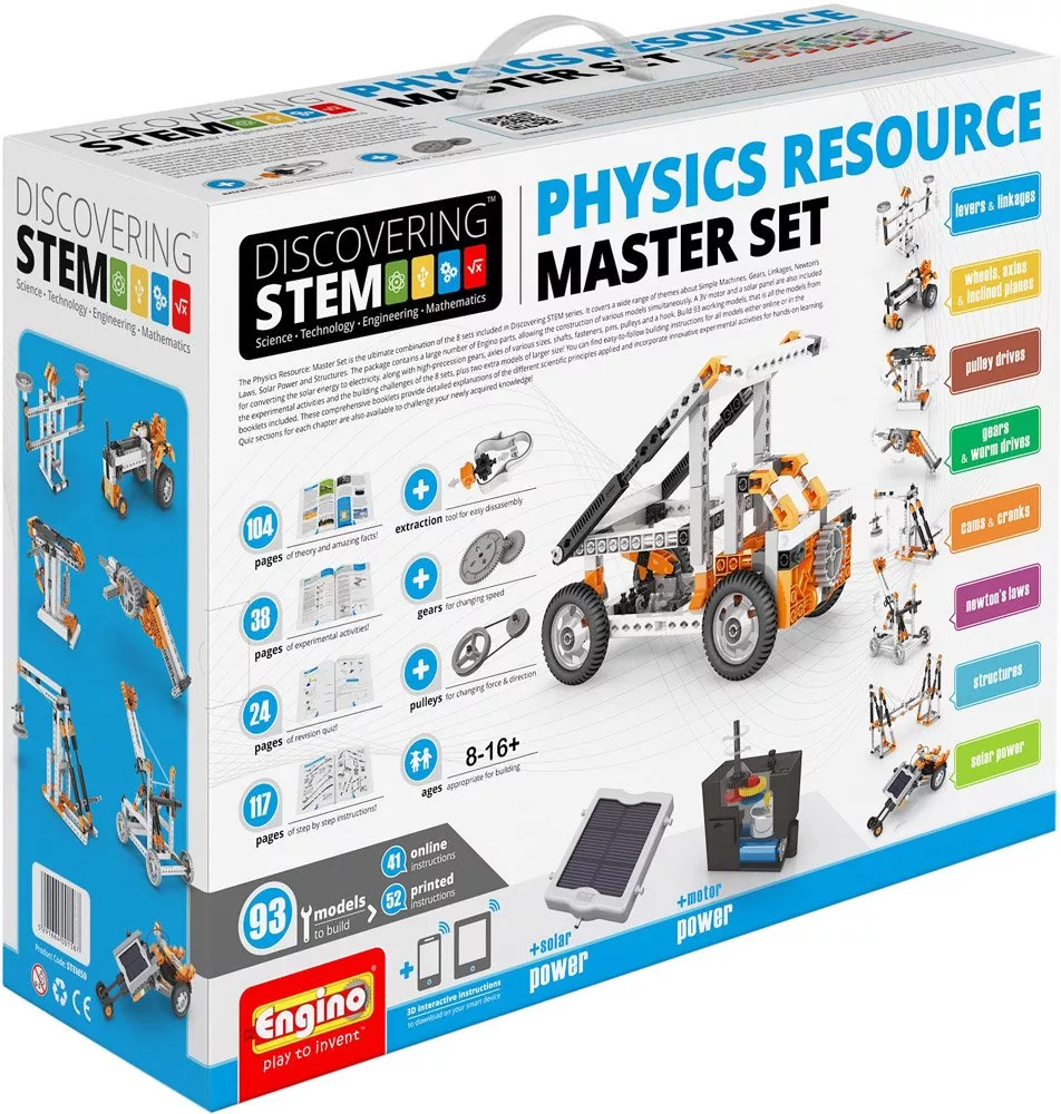 engino_discovering_stem_stem50_fizicheskie_resursyi__professionalnyiy_nabor_1 اسباب بازی ساختنی استم جامع مکانیک برند Engino کد M50 - تصویر 1