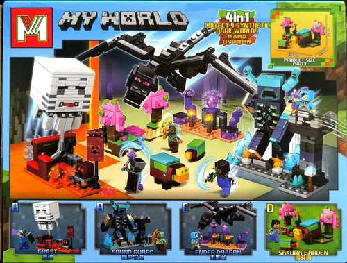 qq لگو ماینکرافت ترکیبی مدل My World برند MG کد MG2110 - Image 1
