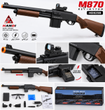 تفنگ اسباب‌بازی تیر ژله‌ای شاتگان M870 شارژی با خشاب برقی برند Handi کد HD825 - تصویر 2