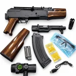 تفنگ اسباب‌بازی تیر ژله‌ای کلاش AK47 شارژی با خشاب برقی برند Handi کد HD749 - تصویر 6